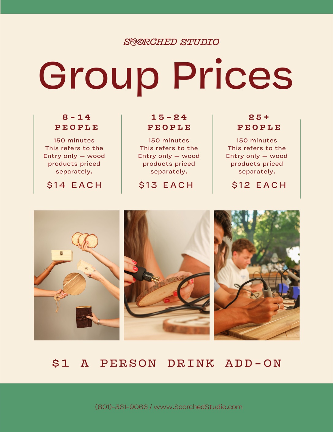 Group prices flyer